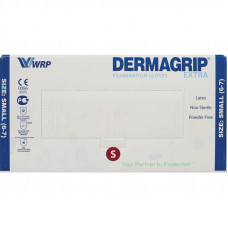 Перчатки Dermagrip Extra латексные неопудренные 25 пар ( 50 штук) (XL)